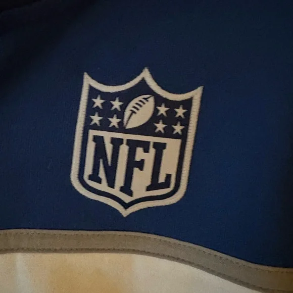 Women's NFL WEAR by Erin Andrews Dark Blue Quarter-Zip Jacket - Picture 2 of 8